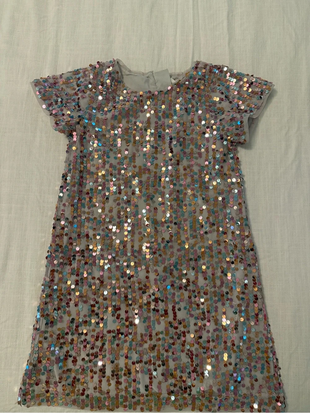 GAP Kids Sequin Dress in Multi Pastel Shine